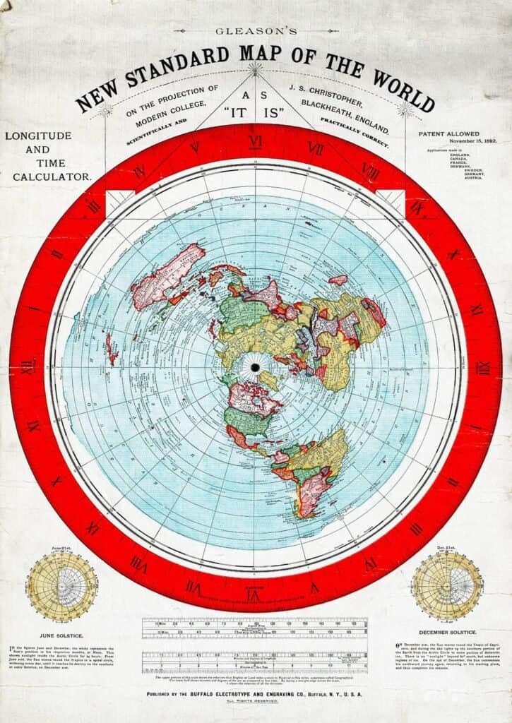flat earth  map conspiracy theory